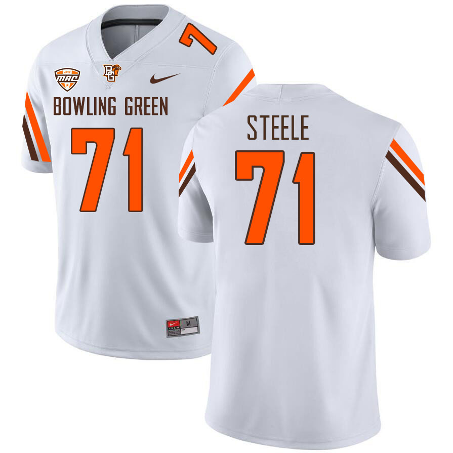 Bowling Green Falcons #71 Rico Steele College Football Jerseys Stitched-White